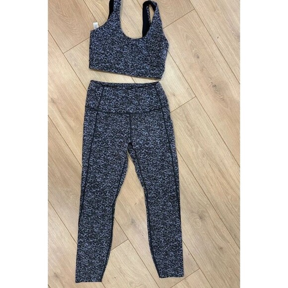 Varley Pants - Varley Cheetah Leopard Print Leggings Sports Bra 2 Piece Set Size Medium